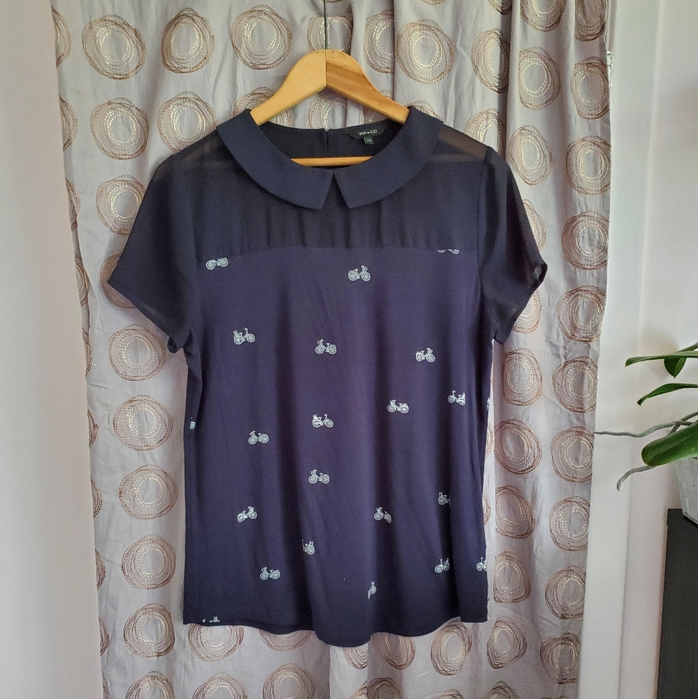 RW&CO. Short sleeve navy top M